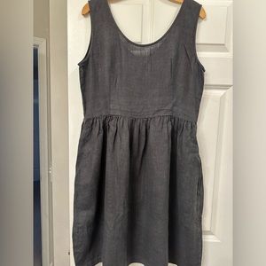 OffOn 100% linen dress size large . Has pockets
